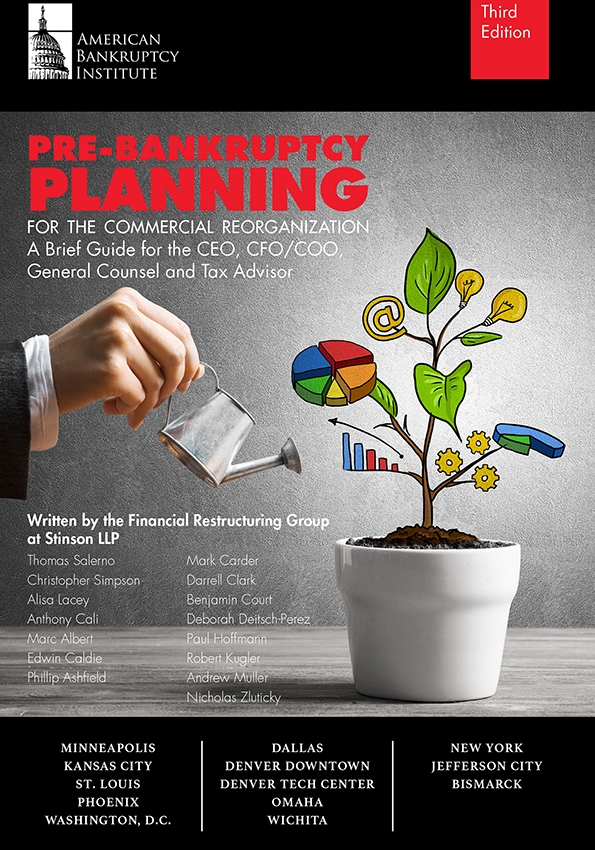 Pre-Bankruptcy Planning for the Commercial Reorganization: A Brief Guide for the CEO, CFO/COO, General Counsel and Tax Advisor, Third Edition