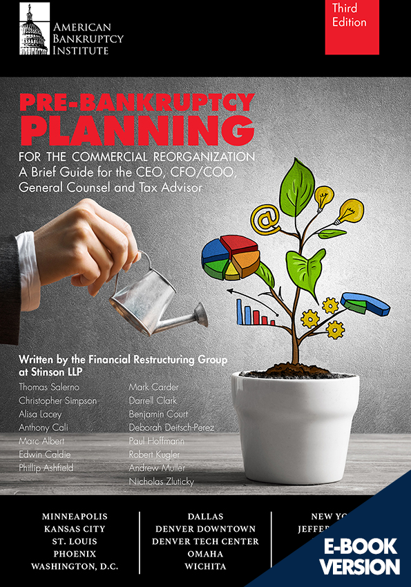 Pre-Bankruptcy Planning for the Commercial Reorganization: A Brief Guide for the CEO, CFO/COO, General Counsel and Tax Advisor, Third Edition